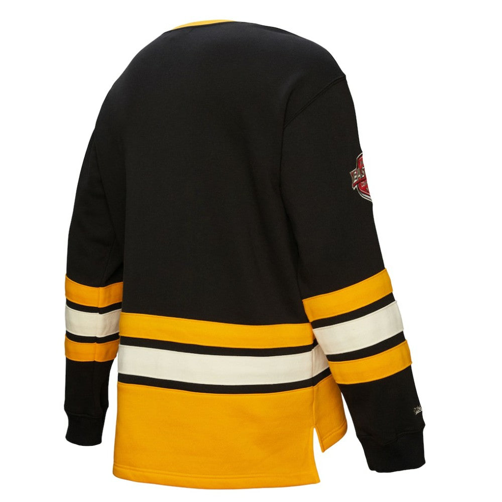 Boston Bruins Heritage Lace-Up Pullover Sweatshirt - Black | US 202660268
