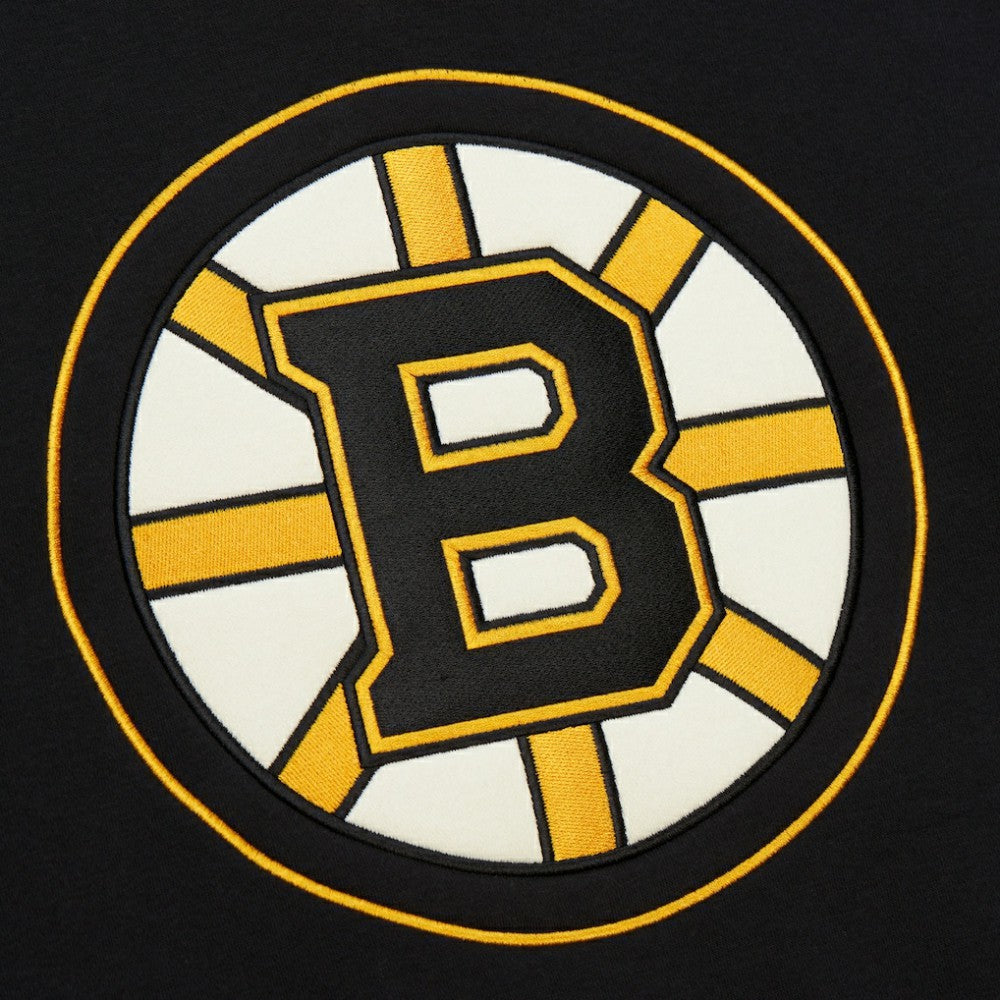 Boston Bruins Heritage Lace-Up Pullover Sweatshirt - Black | US 202660268