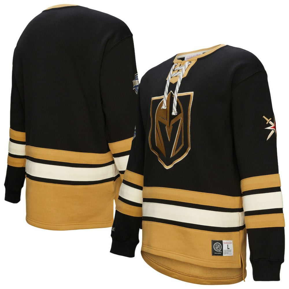 Vegas Golden Knights Heritage Lace-Up Pullover Sweatshirt - Black | US 202660272