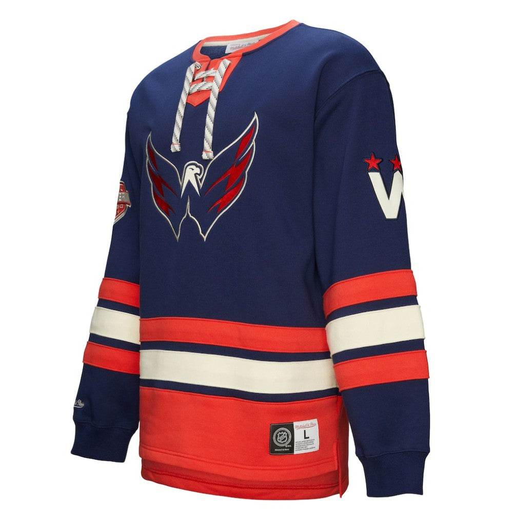 Washington Capitals Heritage Lace-Up Pullover Sweatshirt - Navy | US 202660273