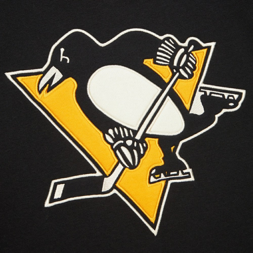 Pittsburgh Penguins Heritage Lace-Up Pullover Sweatshirt - Black | US 202660275