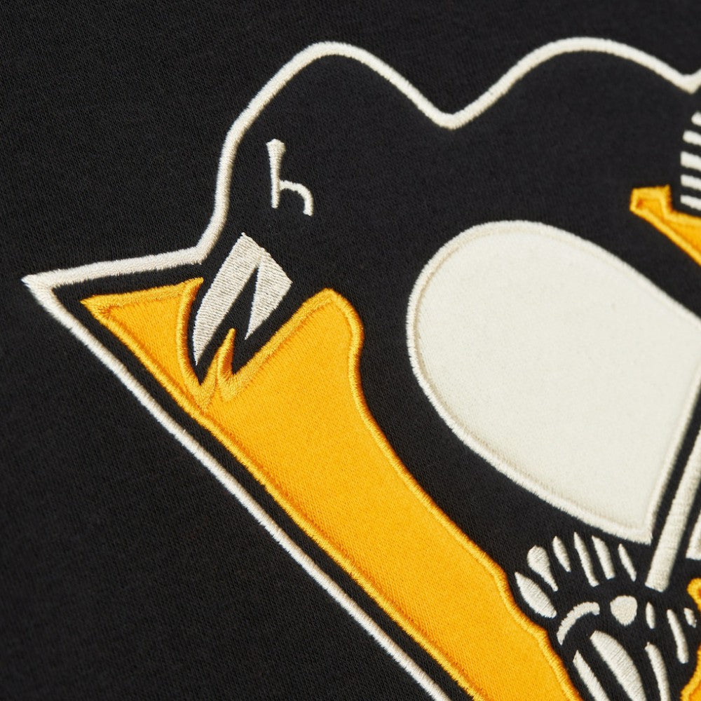 Pittsburgh Penguins Heritage Lace-Up Pullover Sweatshirt - Black | US 202660275
