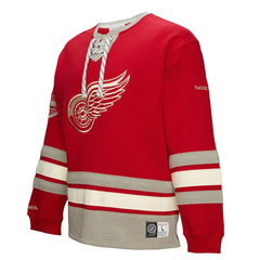 Detroit Red Wings Heritage Lace-Up Pullover Sweatshirt - Red | US 202660277