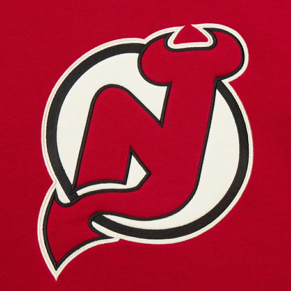 New Jersey Devils Heritage Lace-Up Pullover Sweatshirt - Red | US 202660278