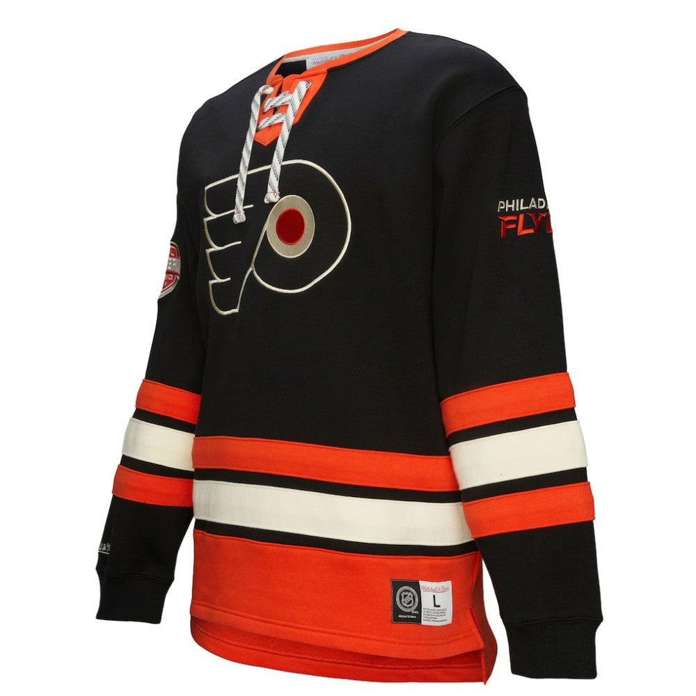 Philadelphia Flyers Heritage Lace-Up Pullover Sweatshirt - Black | US 202660279