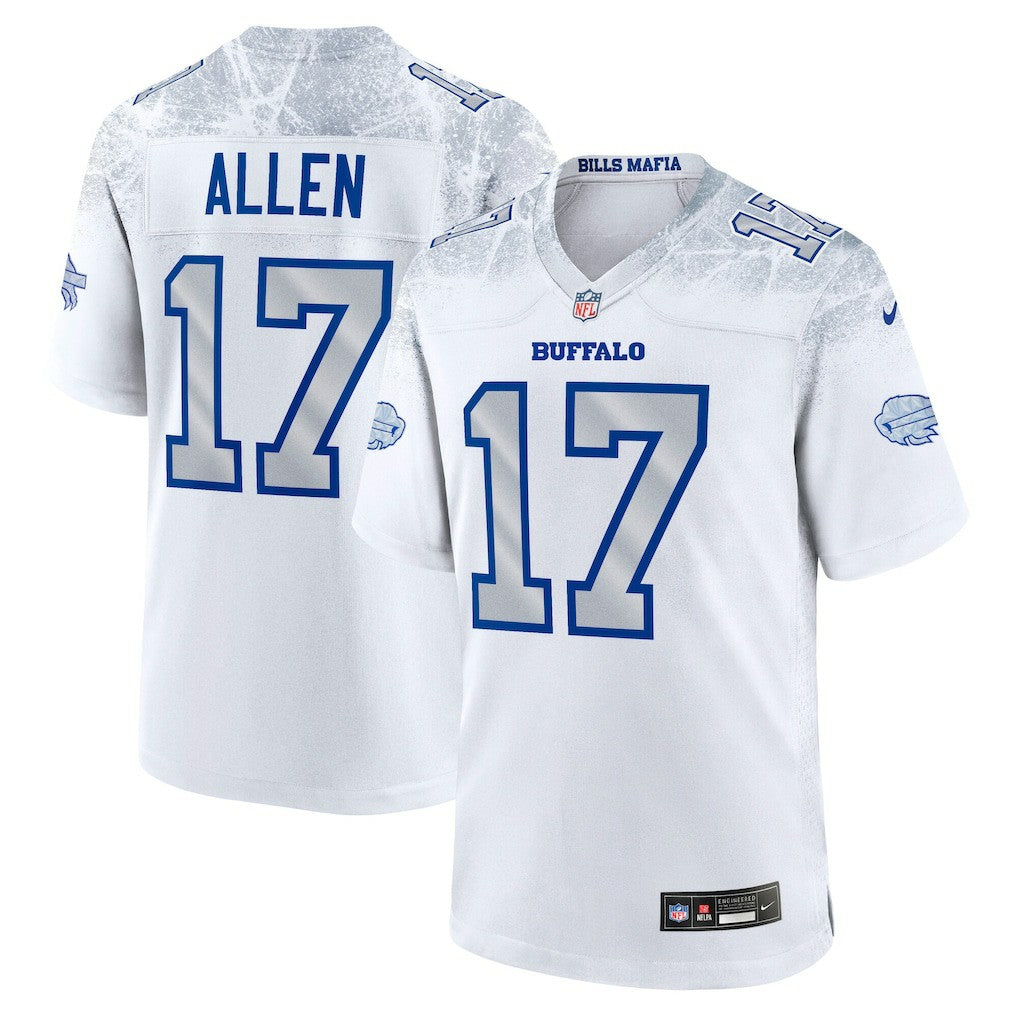 Josh Allen Buffalo Bills 2025 Rivalries Collection Game Jersey - White Jerseys