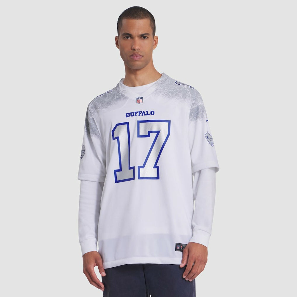 Josh Allen Buffalo Bills 2025 Rivalries Collection Game Jersey - White Jerseys