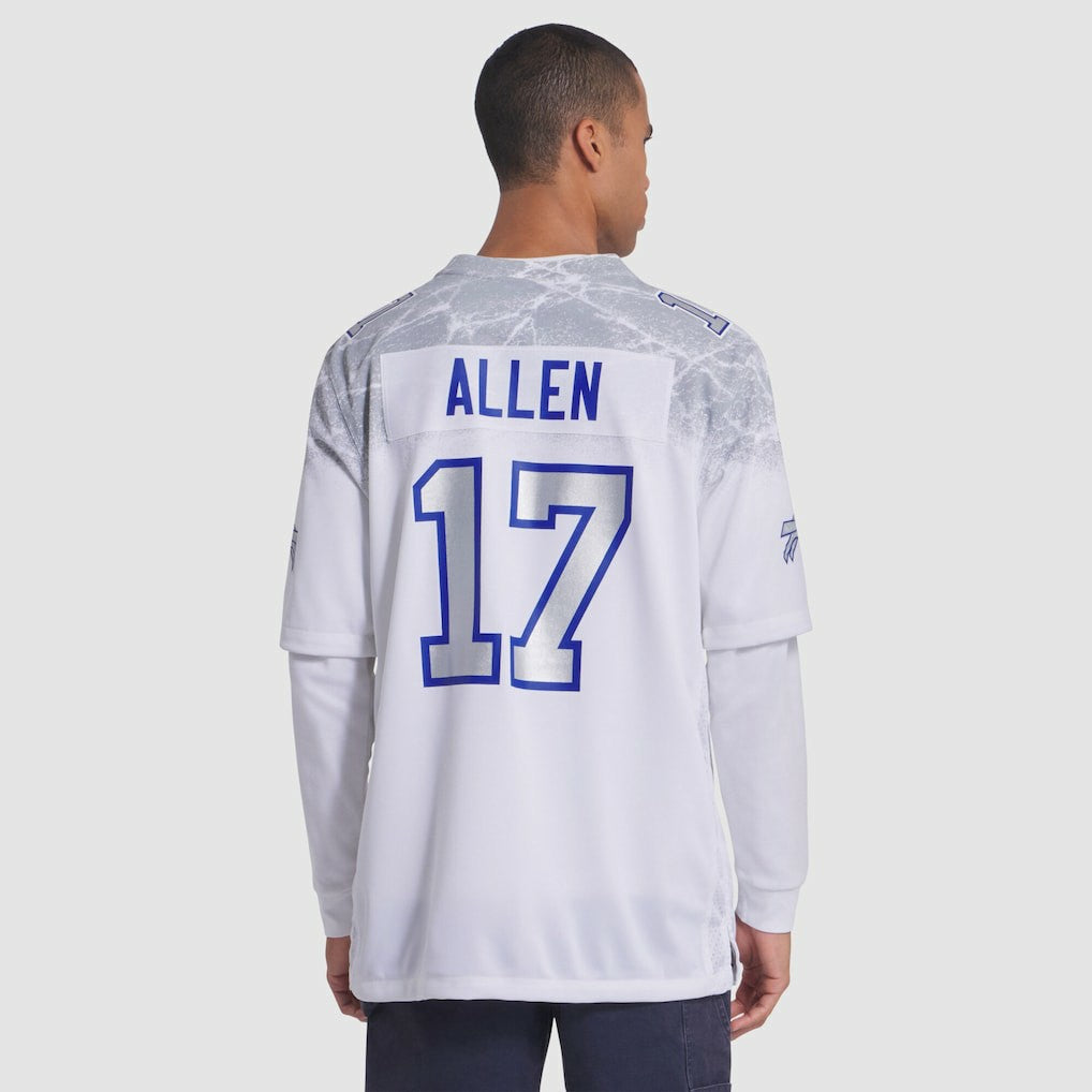 Josh Allen Buffalo Bills 2025 Rivalries Collection Game Jersey - White Jerseys