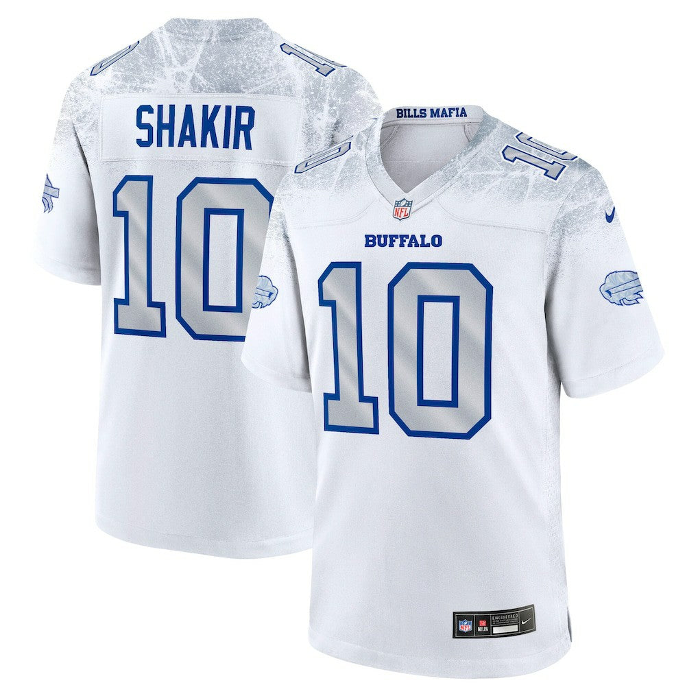 Khalil Shakir Buffalo Bills 2025 Rivalries Collection Game Jersey - White Jerseys