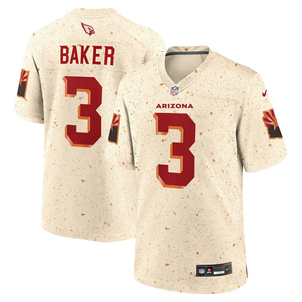 Budda Baker Arizona Cardinals 2025 Rivalries Collection Game Jersey - Natural Jerseys