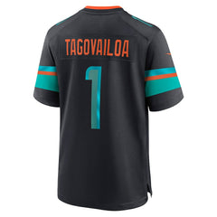 Tua Tagovailoa Miami Dolphins 2025 Rivalries Collection Game Jersey - Pitch Blue Jerseys