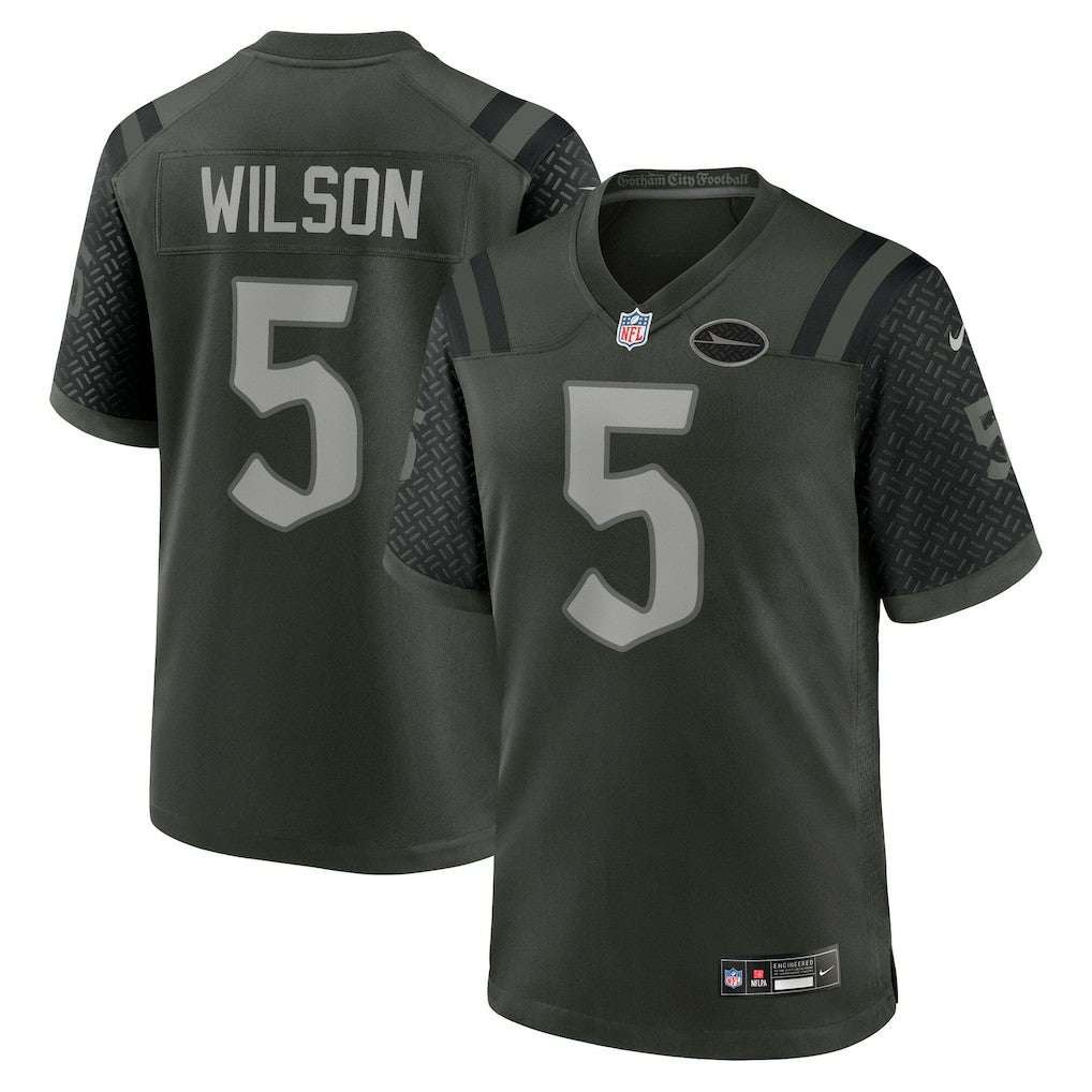 Garrett Wilson New York Jets 2025 Rivalries Collection Game Jersey - Gotham Green Jerseys