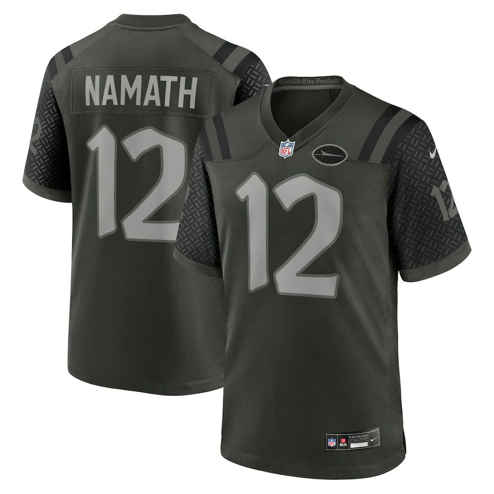 Joe Namath New York Jets 2025 Rivalries Collection Retired Player Game Jersey - Gotham Green Jerseys