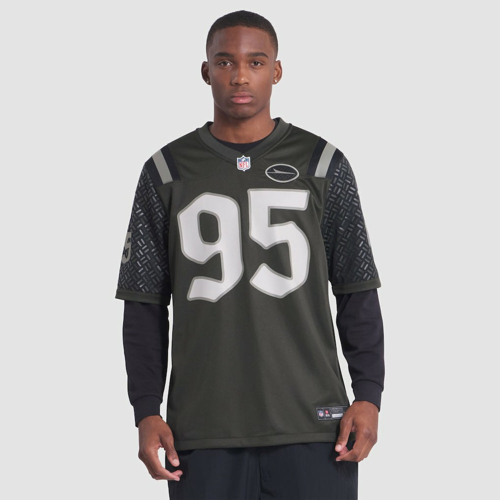 Quinnen Williams New York Jets 2025 Rivalries Collection Game Jersey - Gotham Green Jerseys