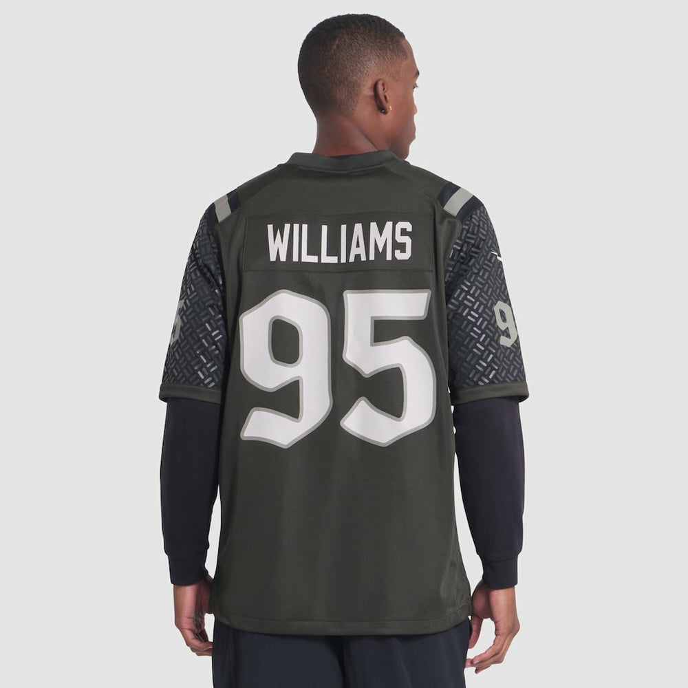 Quinnen Williams New York Jets 2025 Rivalries Collection Game Jersey - Gotham Green Jerseys