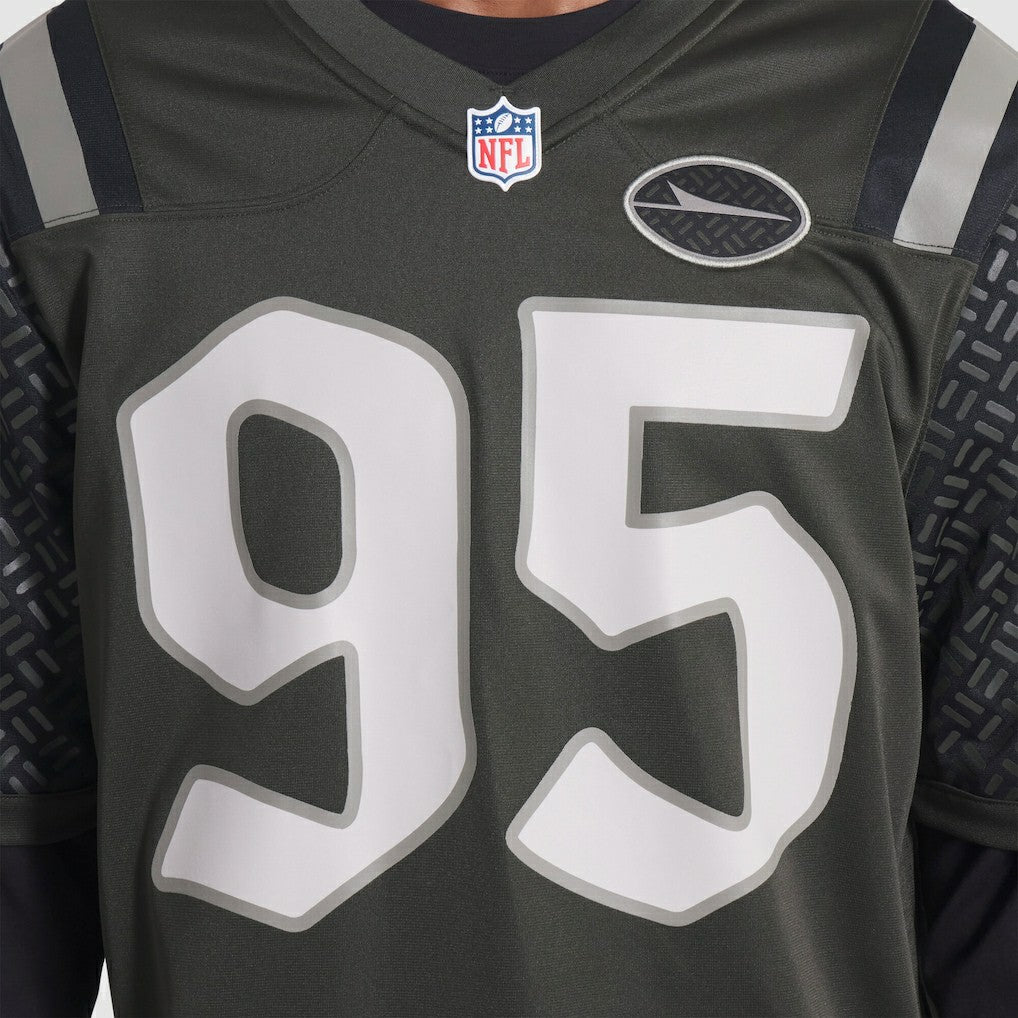 Quinnen Williams New York Jets 2025 Rivalries Collection Game Jersey - Gotham Green Jerseys