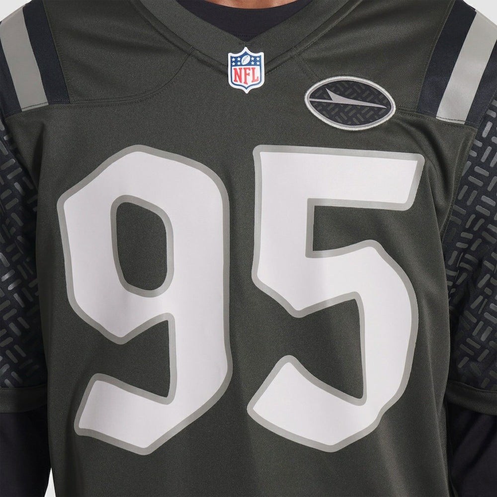 Quinnen Williams New York Jets 2025 Rivalries Collection Game Jersey - Gotham Green Jerseys