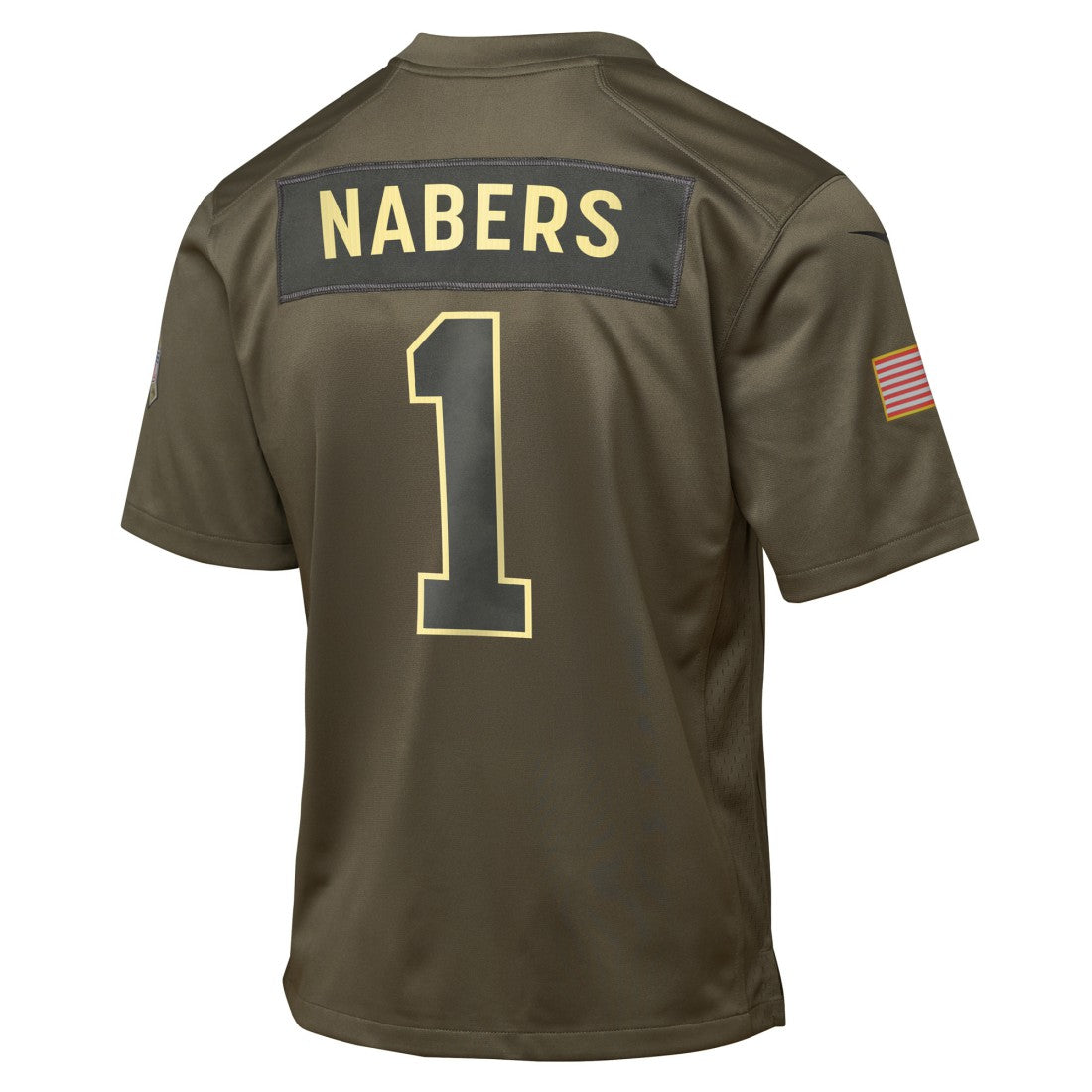 Malik Nabers New York Giants Youth 2025 Salute to Service Game Jersey - Olive Jerseys