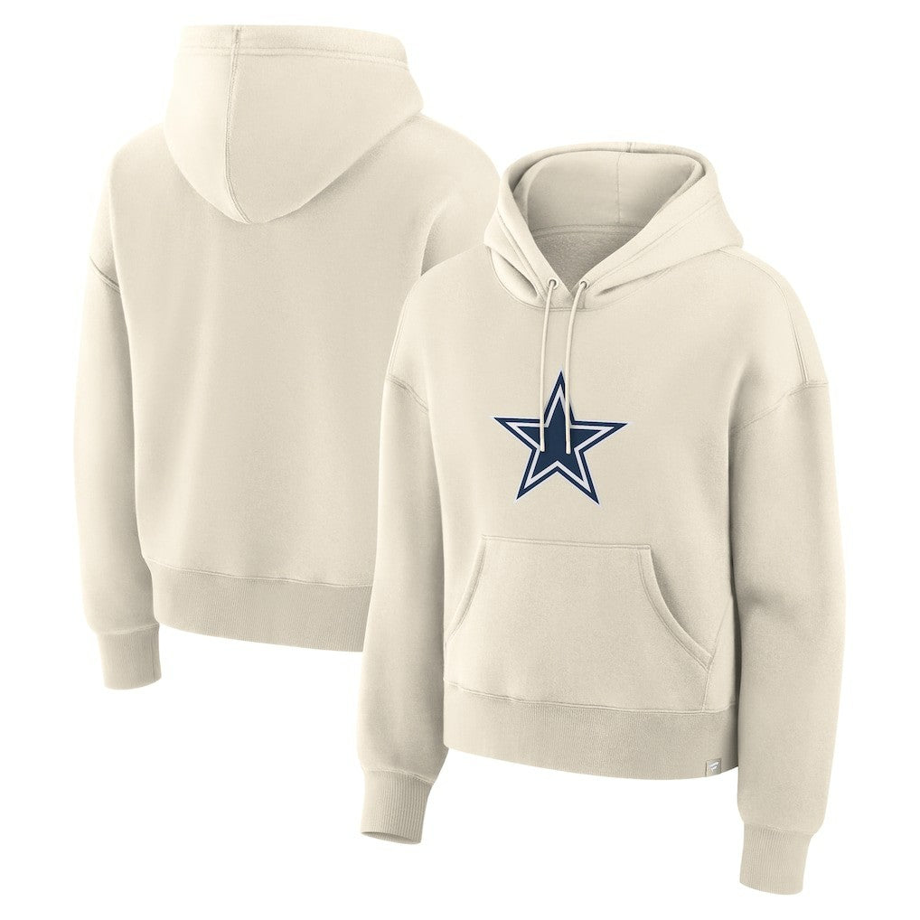 Dallas Cowboys Women's Dove Legacy Pullover Hoodie - Cream Hoodies