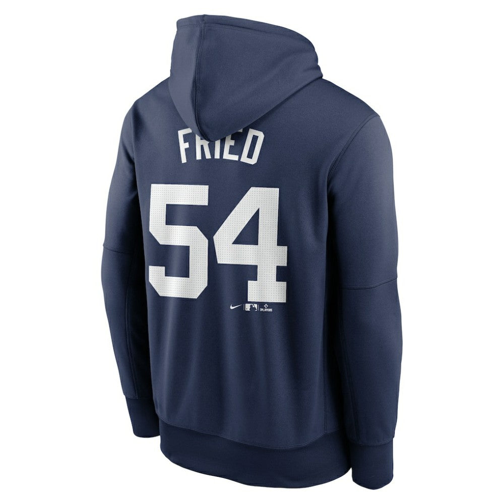 Max Fried New York Yankees Nike Name & Number Pullover Hoodie - Navy Hoodies