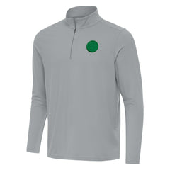 Pittsburgh Steelers Antigua St Patrick Day Intent Quarter-Zip Pullover Top - Gray Pullover