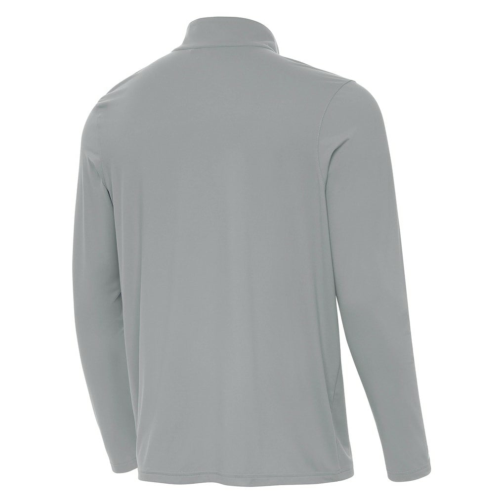 Pittsburgh Steelers Antigua St Patrick Day Intent Quarter-Zip Pullover Top - Gray Pullover