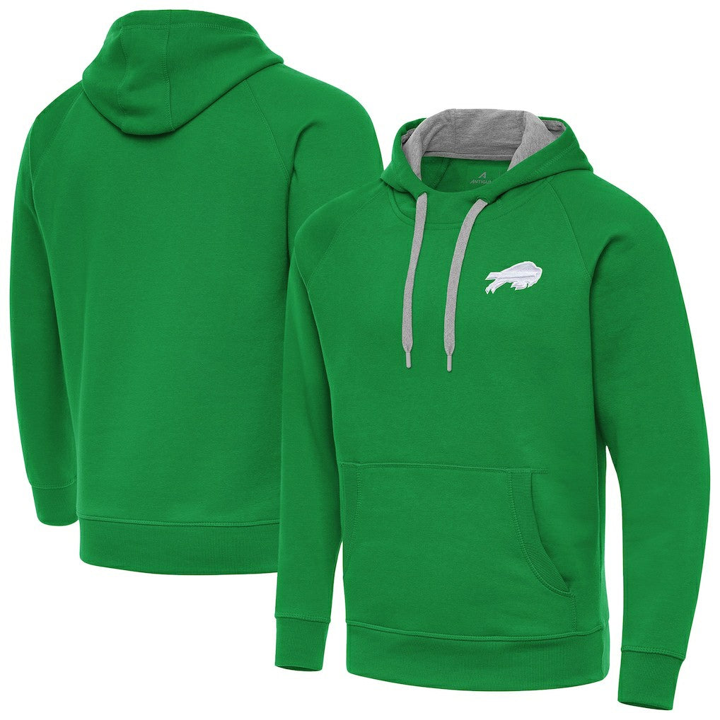 Buffalo Bills Antigua St. Patrick's Day Victory Pullover Hoodie - Kelly Green Hoodies