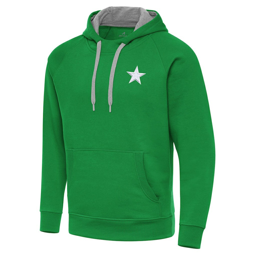 Dallas Cowboys Antigua St. Patrick's Day Victory Pullover Hoodie - Kelly Green Hoodies