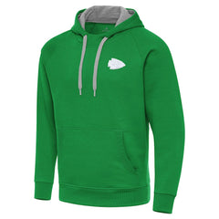 Kansas City Chiefs Antigua St. Patrick's Day Victory Pullover Hoodie - Kelly Green Hoodies