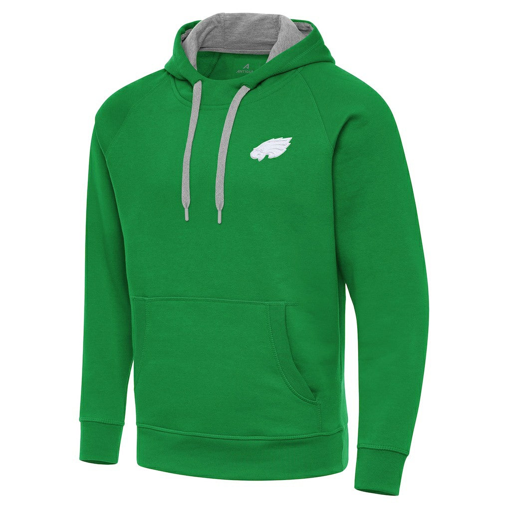 Philadelphia Eagles Antigua St. Patrick's Day Victory Pullover Hoodie - Kelly Green Hoodies