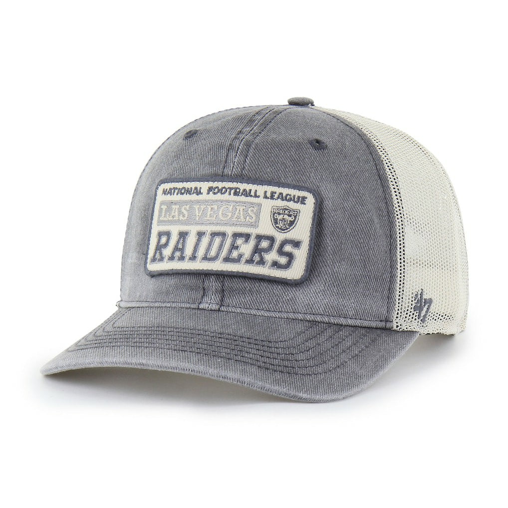Las Vegas Raiders '47 Canteen Relaxed Trucker Adjustable Hat - Charcoal Hats