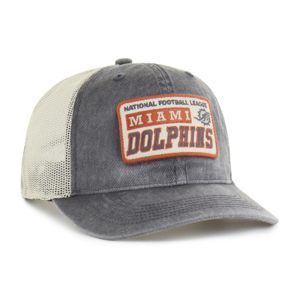 Miami Dolphins '47 Canteen Relaxed Trucker Adjustable Hat - Charcoal Hats