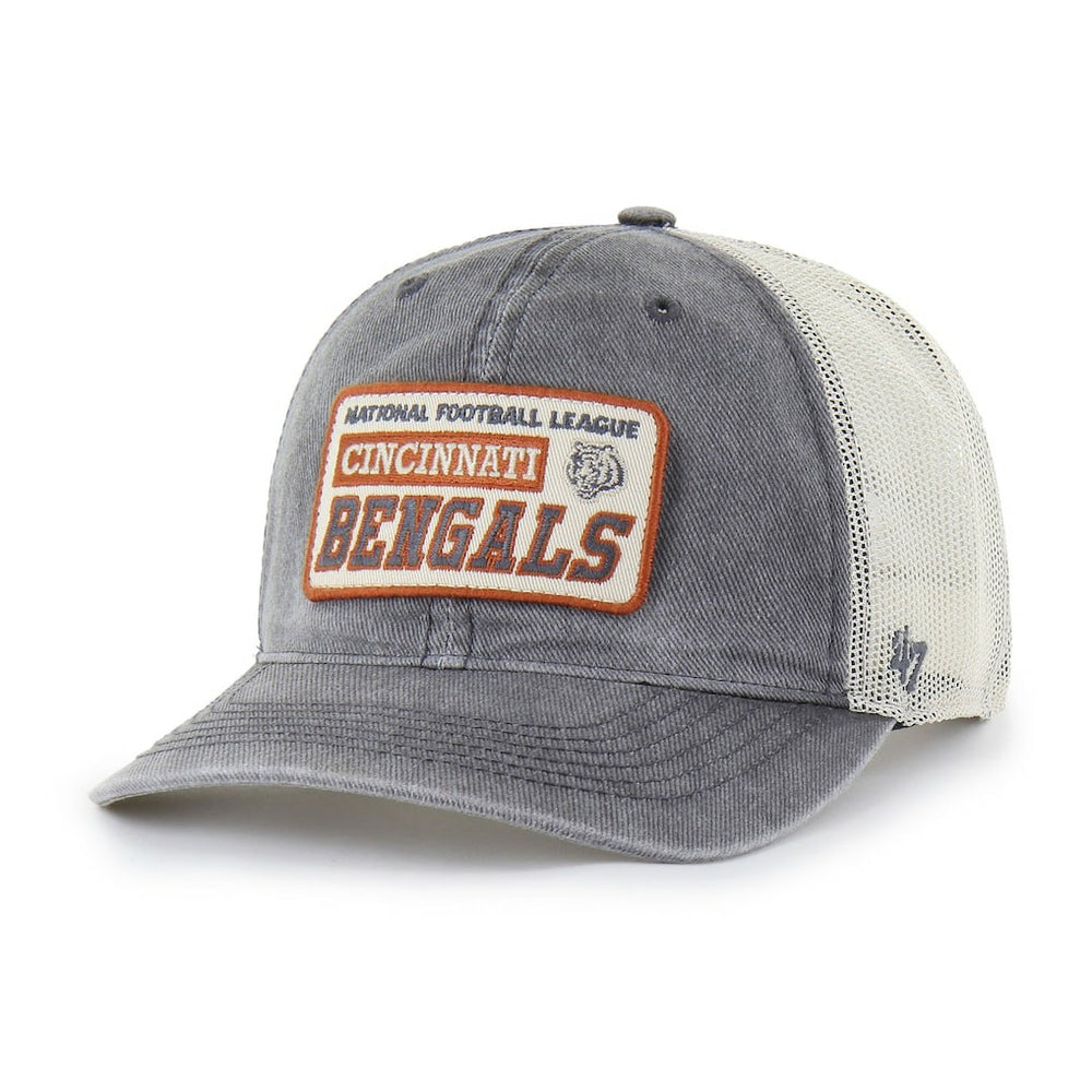 Cincinnati Bengals '47 Canteen Relaxed Trucker Adjustable Hat - Charcoal Hats