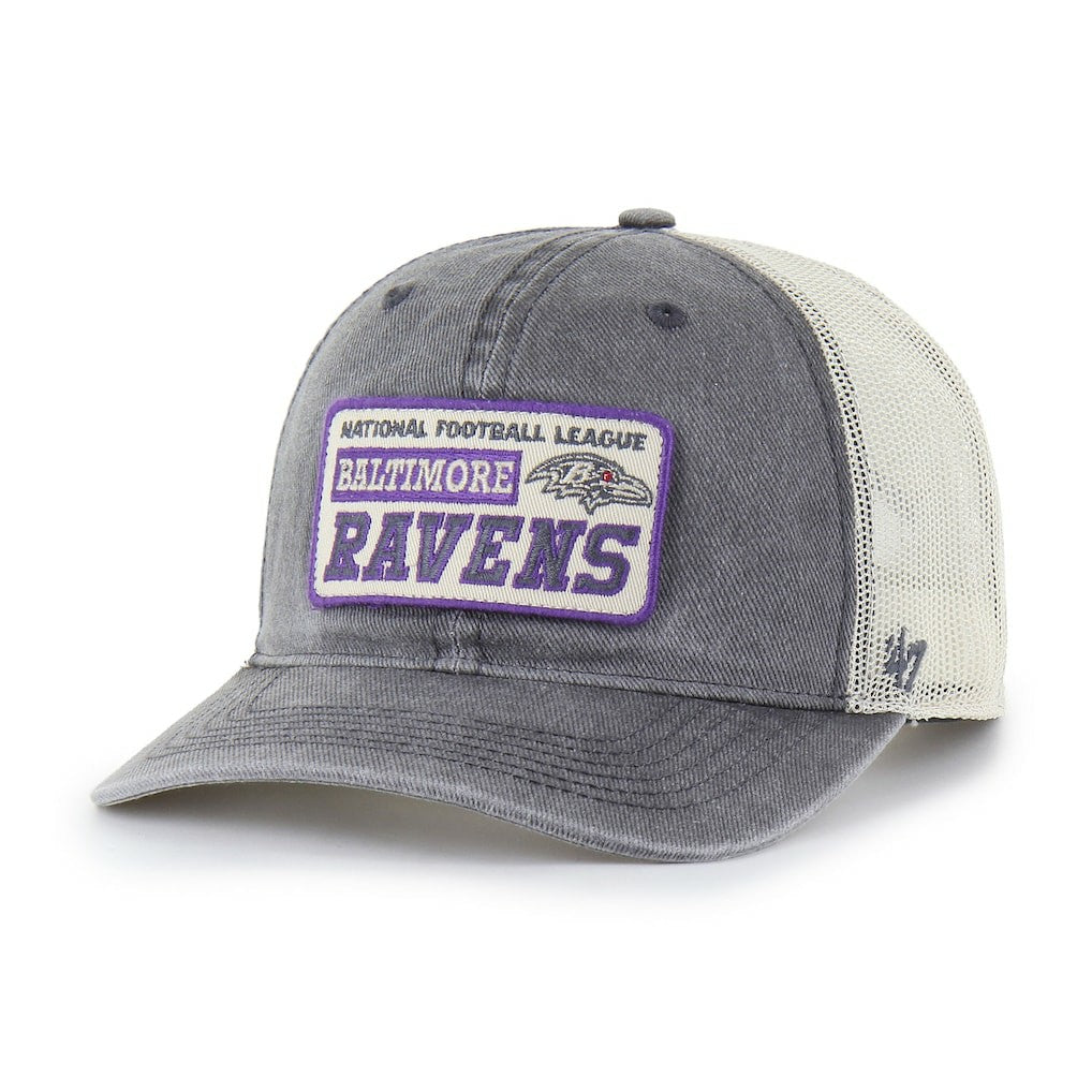 Baltimore Ravens '47 Canteen Relaxed Trucker Adjustable Hat - Charcoal Hats