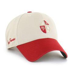 San Francisco 49ers '47 Fairfield MVP Throwback Adjustable Hat - Cream/Scarlet Hats