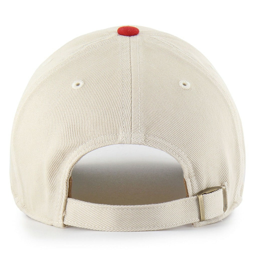 San Francisco 49ers '47 Fairfield MVP Throwback Adjustable Hat - Cream/Scarlet Hats