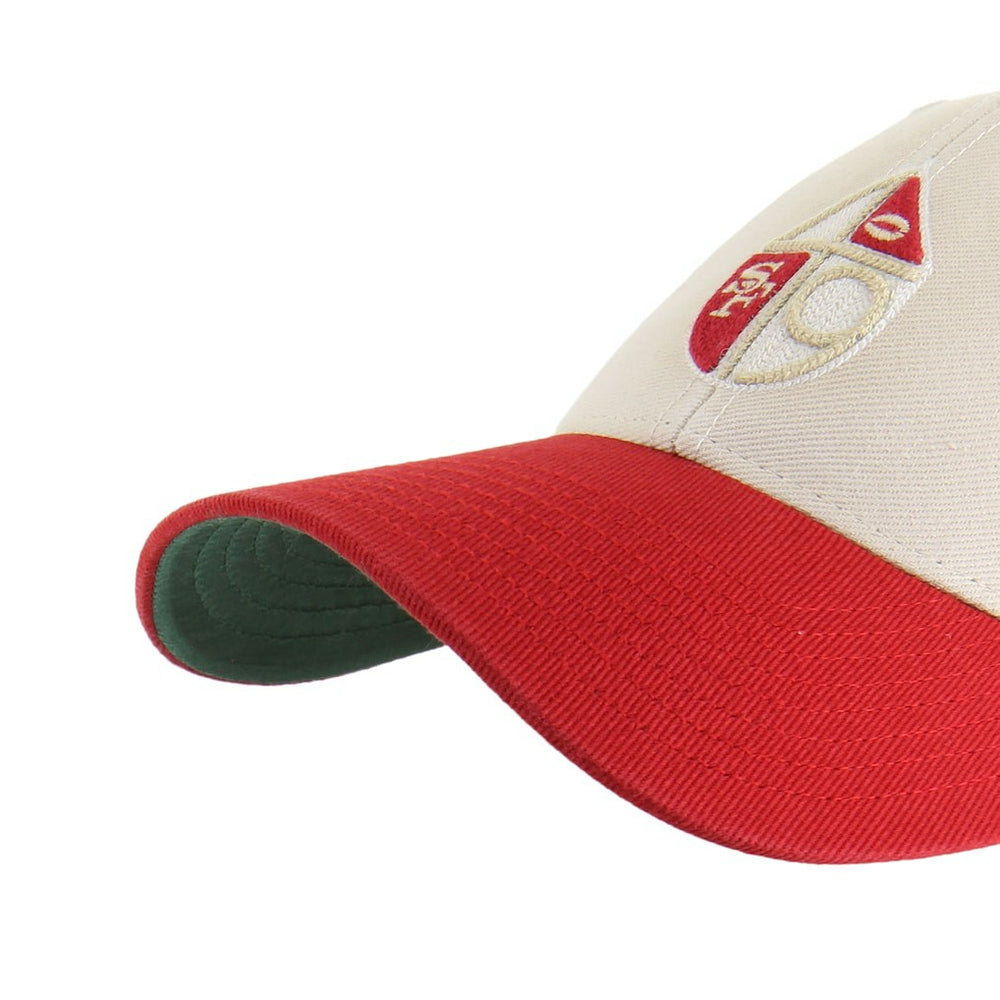San Francisco 49ers '47 Fairfield MVP Throwback Adjustable Hat - Cream/Scarlet Hats