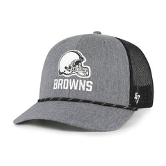 Cleveland Browns '47 Carbon Rope Trucker Adjustable Hat - Heather Charcoal Hats