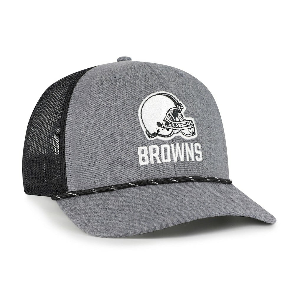 Cleveland Browns '47 Carbon Rope Trucker Adjustable Hat - Heather Charcoal Hats
