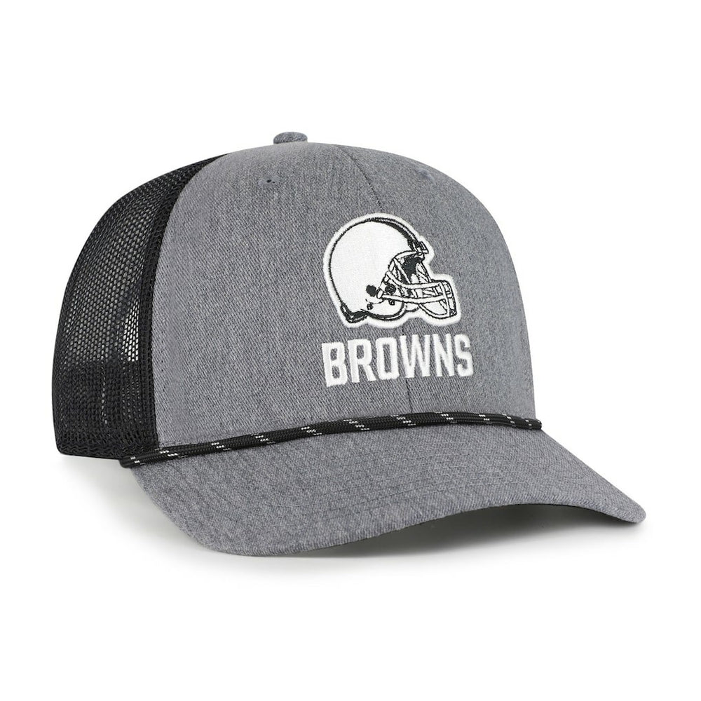 Cleveland Browns '47 Carbon Rope Trucker Adjustable Hat - Heather Charcoal Hats