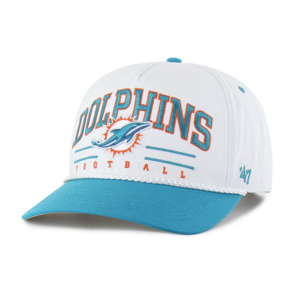 Miami Dolphins '47 Roscoe Two-Toned Hitch Adjustable Hat - White/Aqua Hats