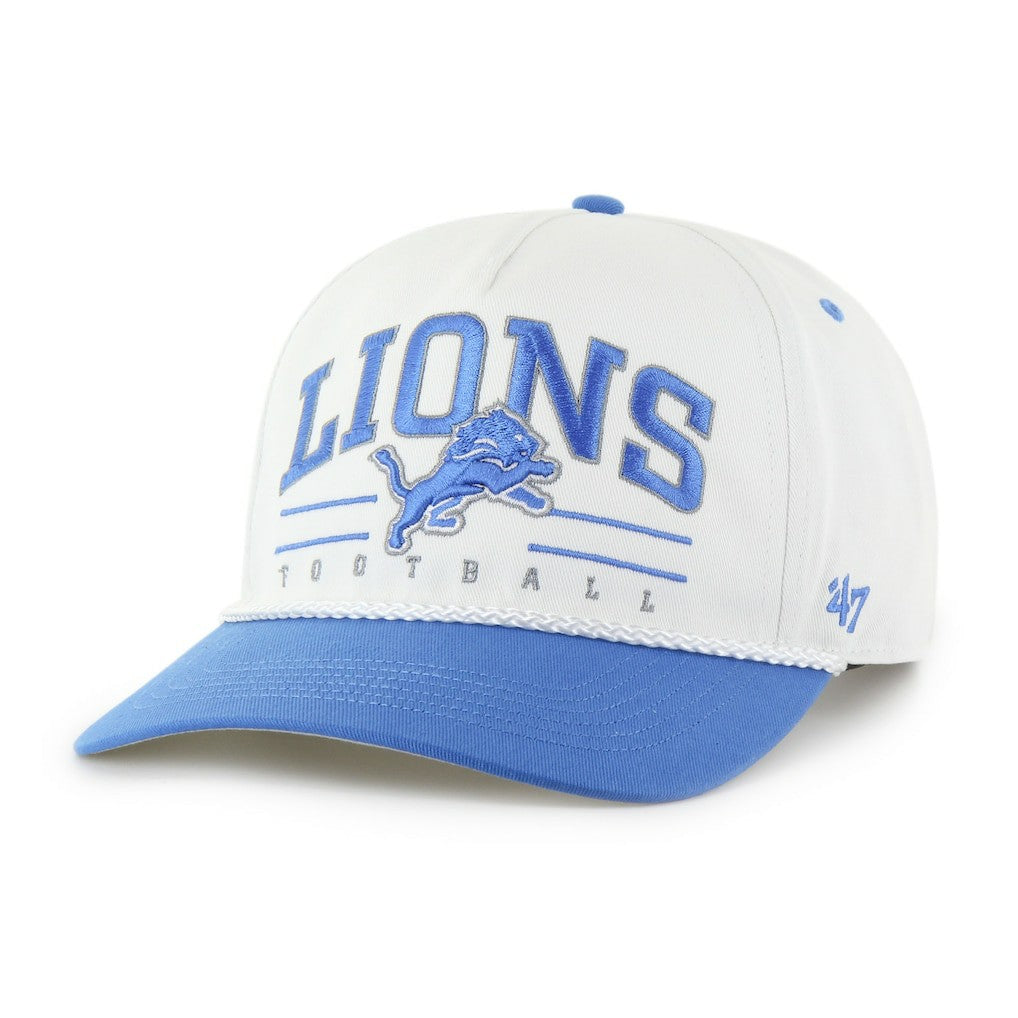 Detroit Lions '47 Roscoe Two-Toned Hitch Adjustable Hat - White/Blue Hats