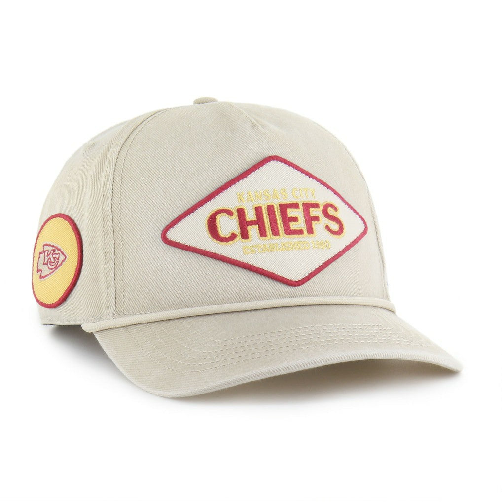 Kansas City Chiefs '47 Cairn Hitch Adjustable Hat - Khaki Hats
