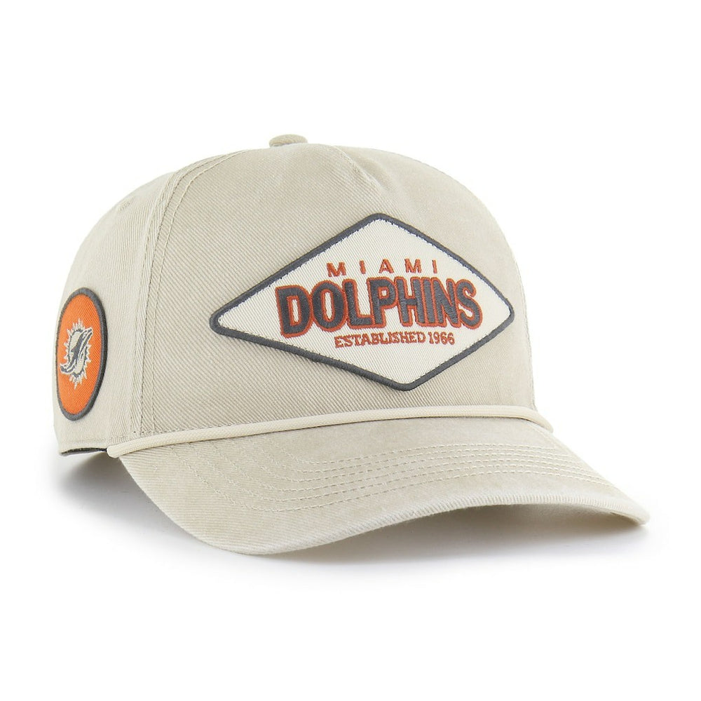 Miami Dolphins '47 Cairn Hitch Adjustable Hat - Khaki Hats