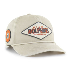 Miami Dolphins '47 Cairn Hitch Adjustable Hat - Khaki Hats