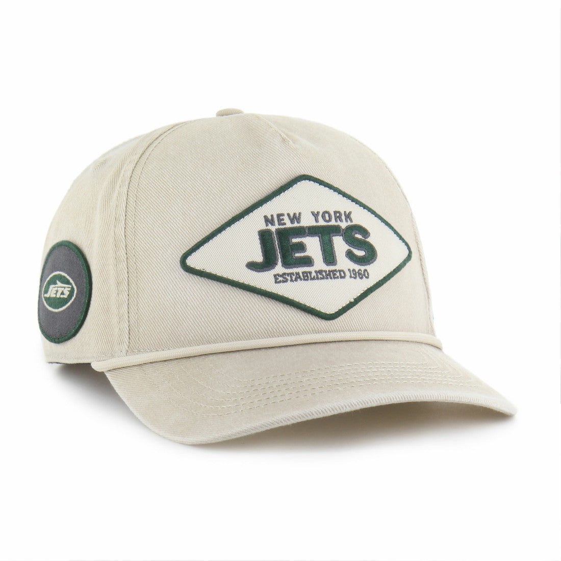 New York Jets '47 Cairn Hitch Adjustable Hat - Khaki Hats