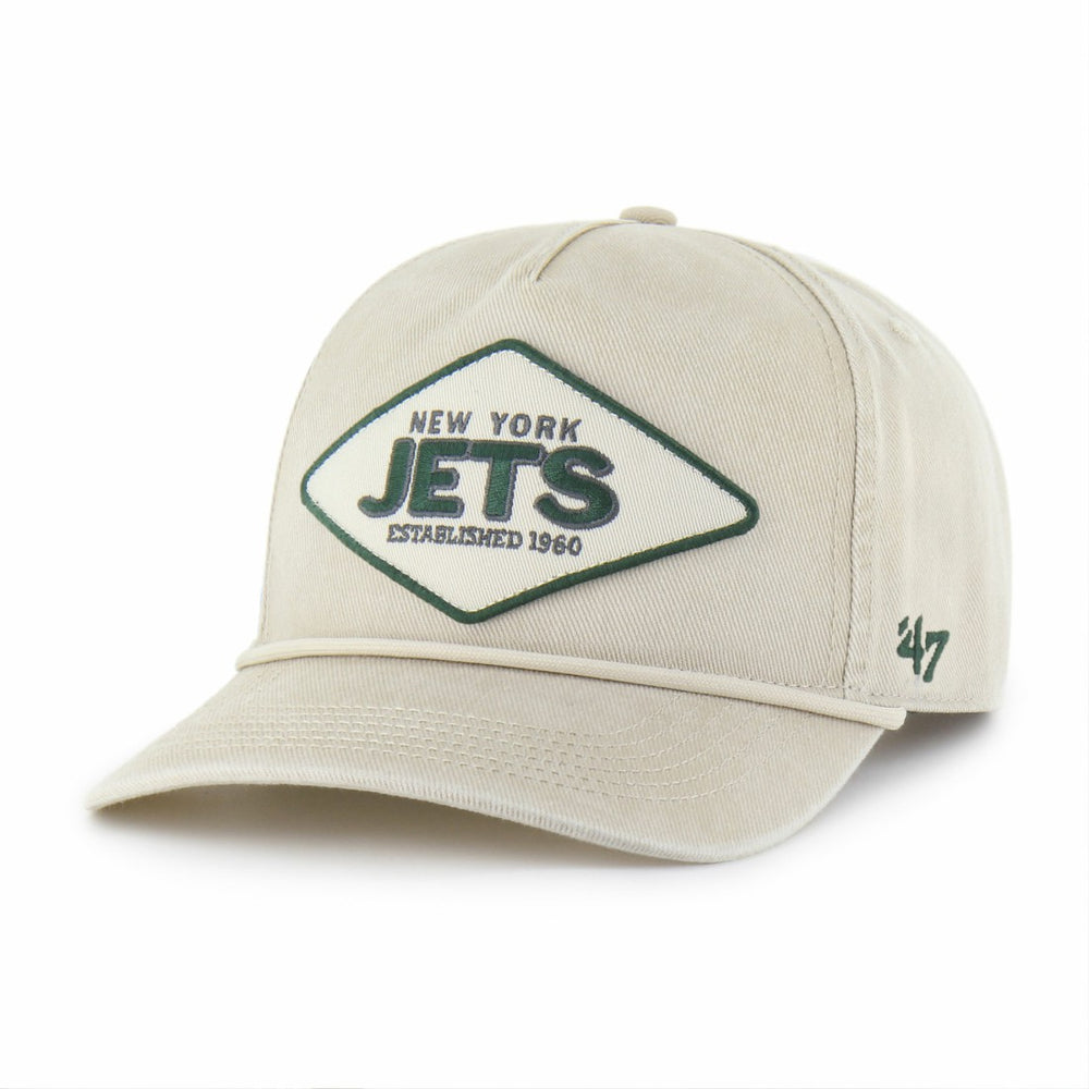 New York Jets '47 Cairn Hitch Adjustable Hat - Khaki Hats