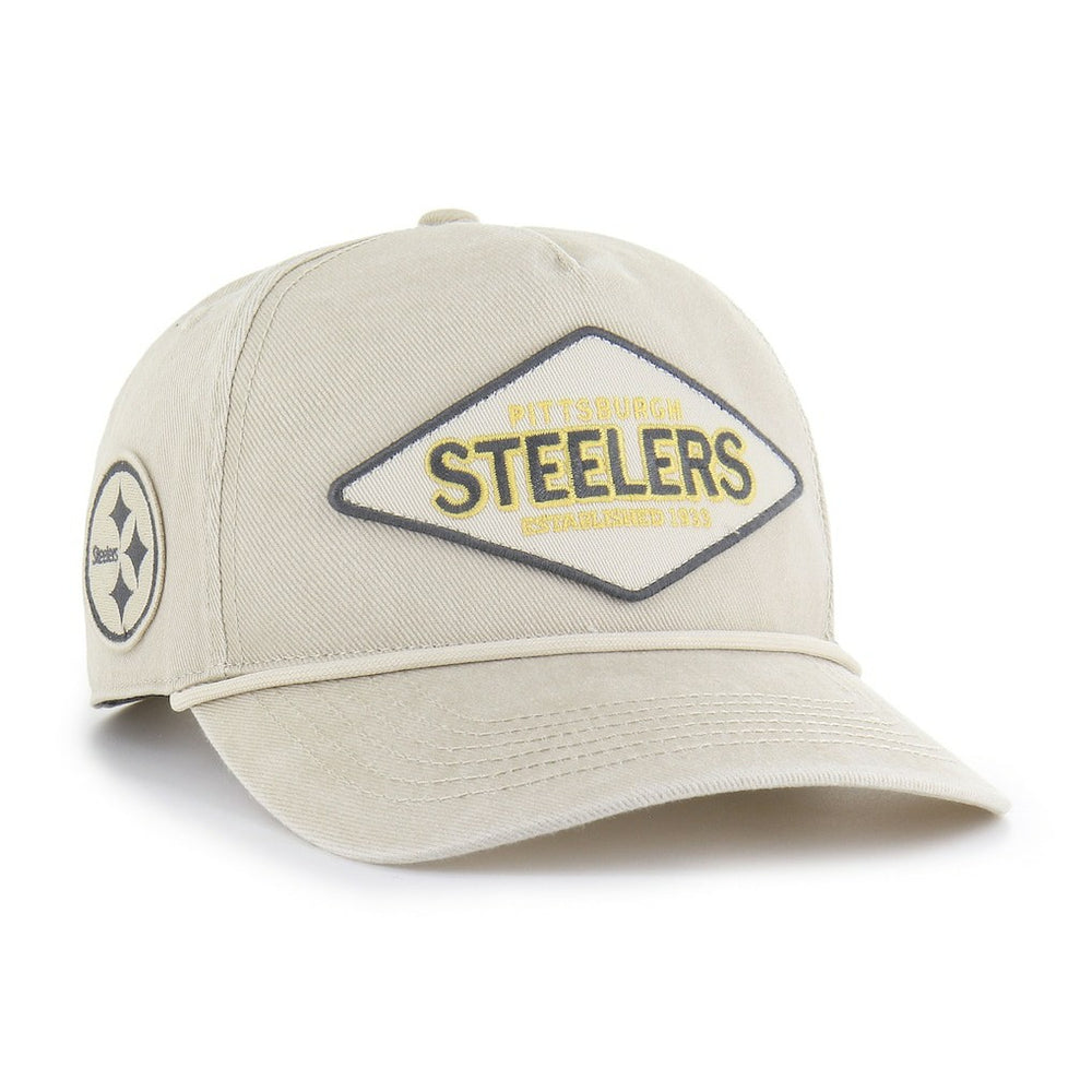 Pittsburgh Steelers '47 Cairn Hitch Adjustable Hat - Khaki Hats