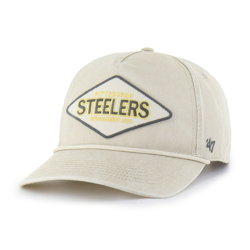 Pittsburgh Steelers '47 Cairn Hitch Adjustable Hat - Khaki Hats