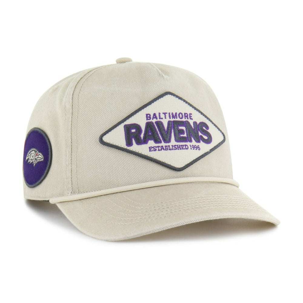 Baltimore Ravens '47 Cairn Hitch Adjustable Hat - Khaki Hats